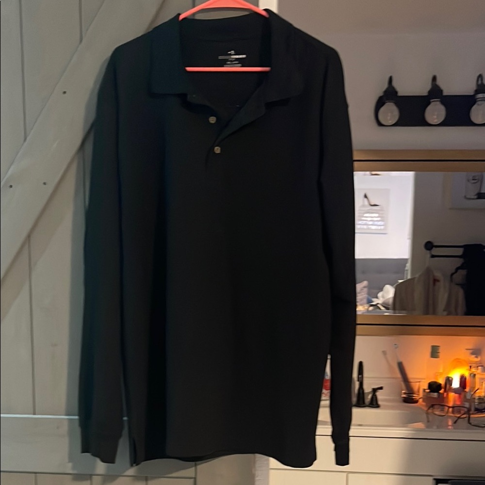 American Eagle Outfitters Classic Black Polo